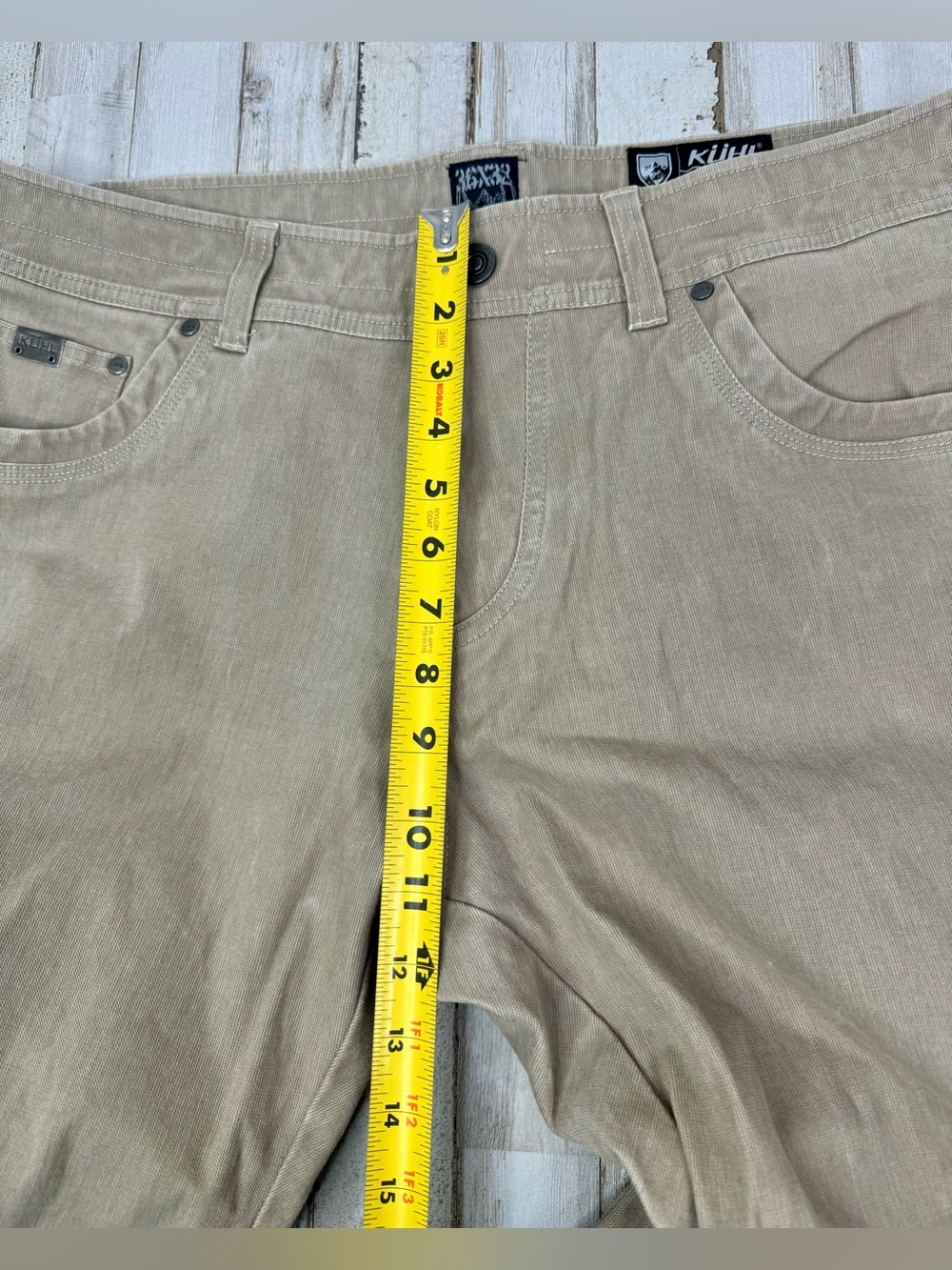 Kuhl Renegade Rock 36x32 Men's Outdoor Hiking Trail Pants, 6 pockets, khaki - Picture 7 of 11